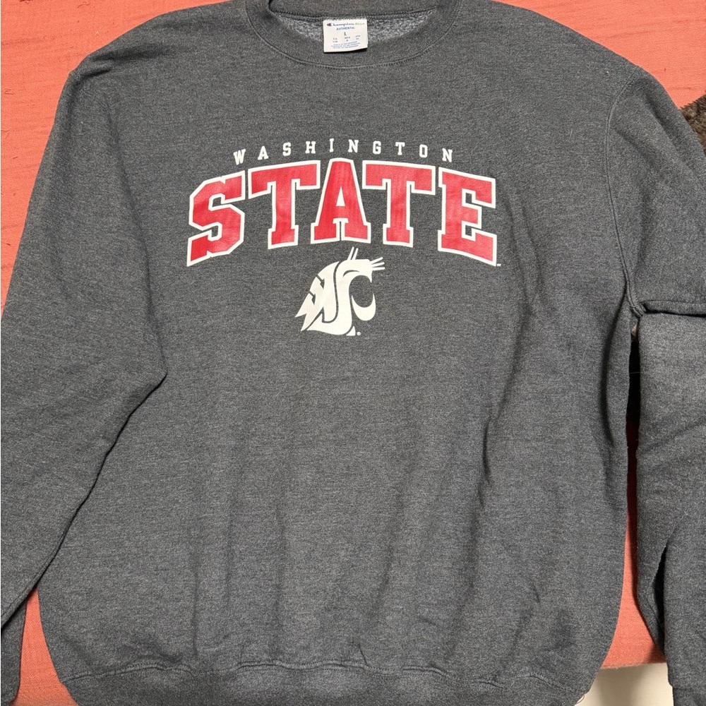 Champion Washington State Gray Crewneck Sweater